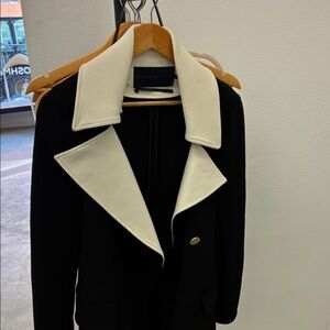 Elegant Black and White Women's Jacket
